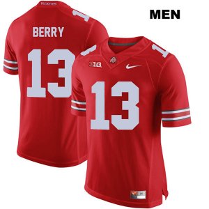 Men's NCAA Ohio State Buckeyes Rashod Berry #13 College Stitched Authentic Nike Red Football Jersey QZ20A43AF